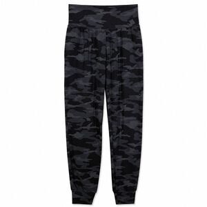 Athleta Salutation Jogger Pants Womens XSmall Tall Black Camo Powervita Athletic
